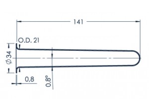 Standard MBE Crucible (PBN 35-34)