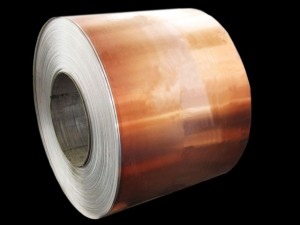 Copper aluminum bimetallic strip