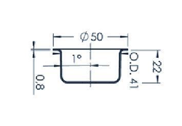 Standard MBE Crucible (PBN 25-50)