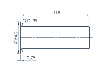 PBN Crucible 130-54/415-00-075