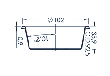 PBN Crucible 200-102/415-00-008