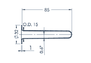 Standard MBE Crucible (PBN 10-32)