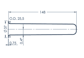 Standard MBE Crucible (PBN 60-37)