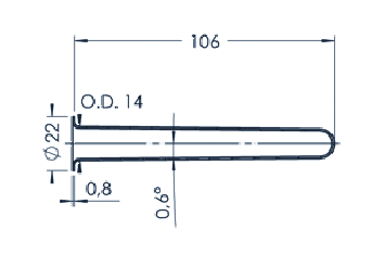 PBN Crucible 10-22/415-00-006