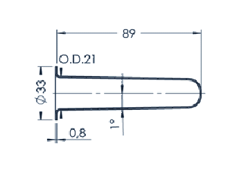 Standard MBE Crucible (PBN 25-33)