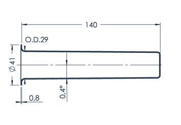 Standard MBE Crucible (PBN 85-41)