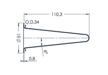 Standard MBE Crucible (PBN C40-51)