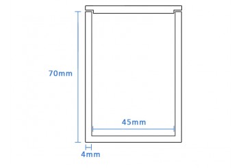 High Purity Boron Nitride Cylindrical crucible (45mm D x 70mm H)