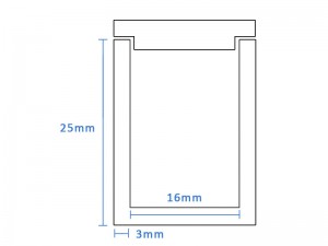 Boron Nitride Cylindrical crucible (16mm D x 25mm H)