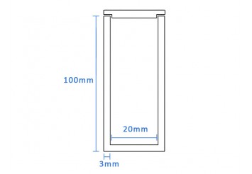 Boron Nitride Cylindrical crucible (20mm D x 100mm H)