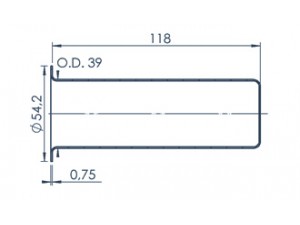 Standard MBE Crucible (PBN 130-54)