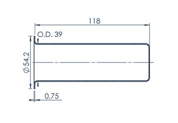 Standard MBE Crucible (PBN 130-54)