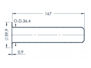 Standard MBE Crucible (PBN 160-60)