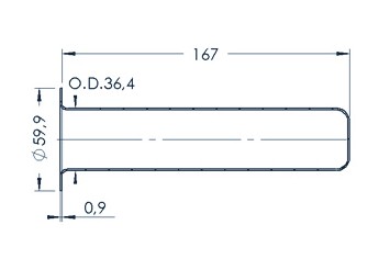 Standard MBE Crucible (PBN 160-60)