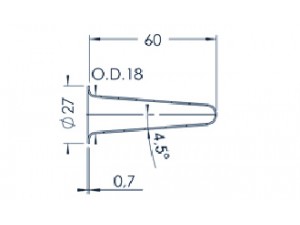 Standard MBE Crucible (PBN C8-27)