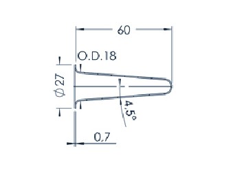 Standard MBE Crucible (PBN C8-27)