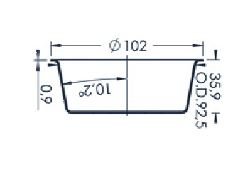 Standard MBE Crucible (PBN 200-102)