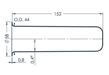 Standard MBE Crucible (PBN 200-58)