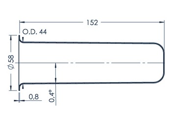 Standard MBE Crucible (PBN 200-58)