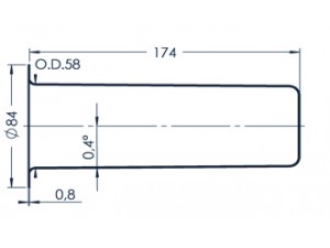 Standard MBE Crucible (PBN 420-84)