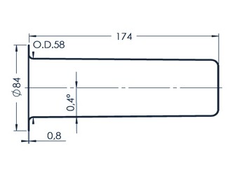 Standard MBE Crucible (PBN 420-84)