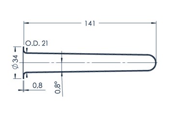 Standard MBE Crucible (PBN 35-34)