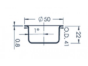 Standard MBE Crucible (PBN 25-50)