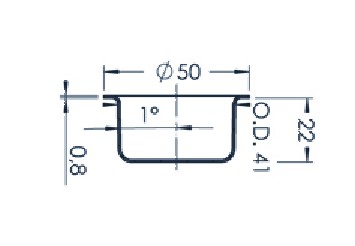 Standard MBE Crucible (PBN 25-50)