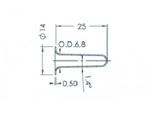 Standard MBE Crucible (PBN 1-14)