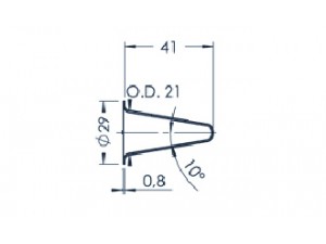 Standard MBE Crucible (PBN C5-29)