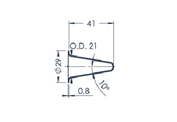 Standard MBE Crucible (PBN C5-29)