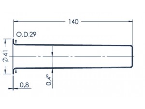 Standard MBE Crucible (PBN 85-41)