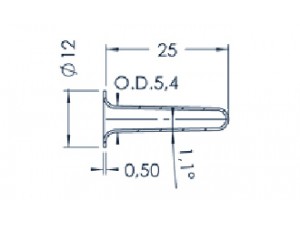 Standard MBE Crucible (PBN 1-12)