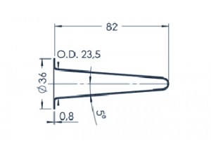 Standard MBE Crucible (PBN C16-36)