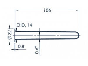 Standard MBE Crucible (PBN 10-22)