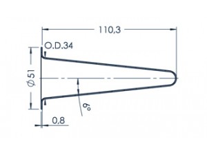 Standard MBE Crucible (PBN C40-51)