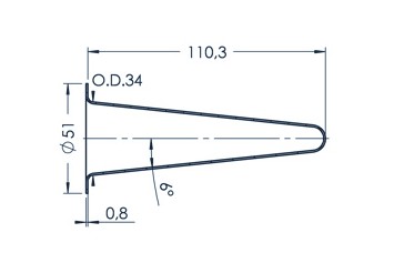 Standard MBE Crucible (PBN C40-51)