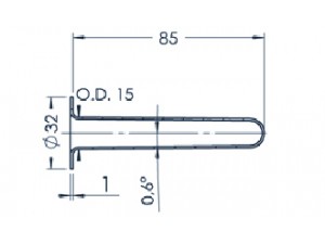 Standard MBE Crucible (PBN 10-32)