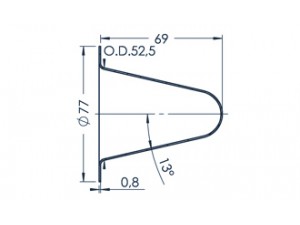 Standard MBE Crucible (PBN C75-77)