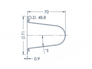 Standard MBE Crucible (PBN c82 71)