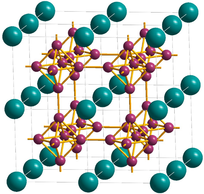 LaB6 Lanthanum hexaboride structure