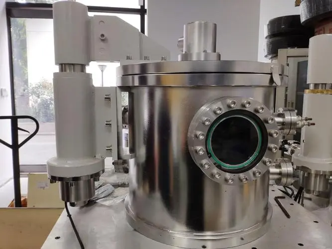 A sputtering coater's chamber